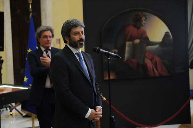Inaugurazione della mostra 'La fortuna di Dante - Manoscritti, libri, opere d'arte'