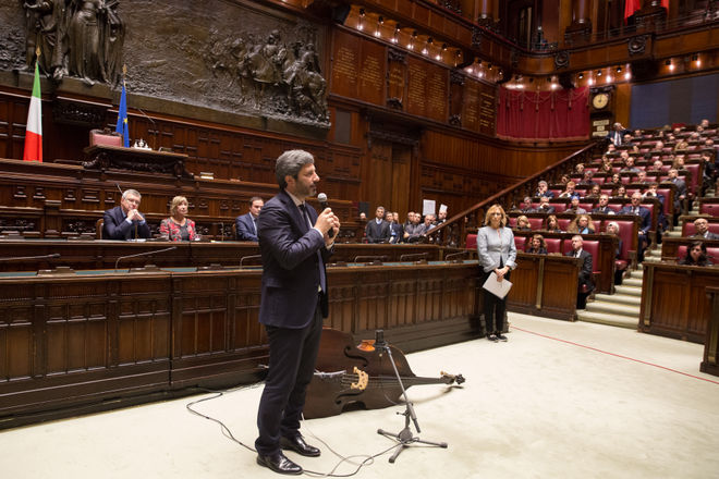 L'intervento del Presidente Roberto Fico a conclusione delle Celebrazioni per i cento anni dell'Aula della Camera dei deputati
