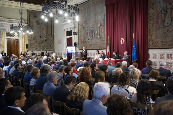 La Sala della Regina di Palazzo Montecitorio ha ospitato la presentazione della Relazione annuale ISTAT