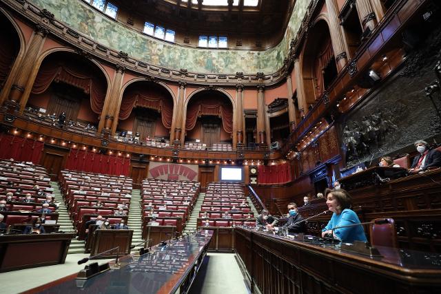 L'Aula di Palazzo Montecitorio ha ospitato la sessione inaugurale della Riunione parlamentare Pre-COP26