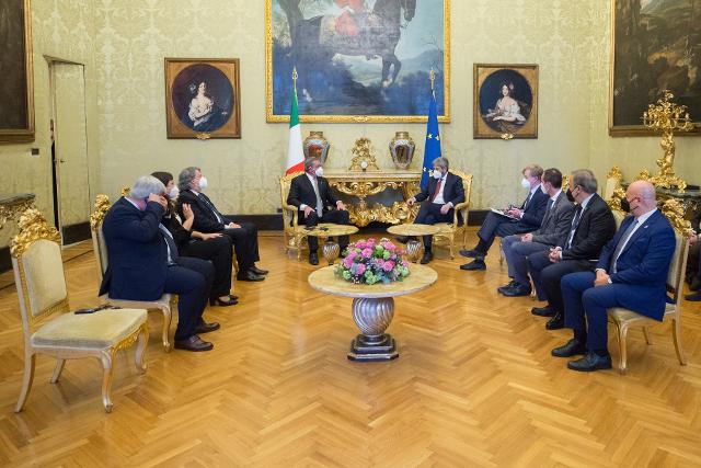 Il Presidente Roberto Fico a colloquio con Tomás Enrique Bittar Navarro, Presidente del Parlamento del Mercosur