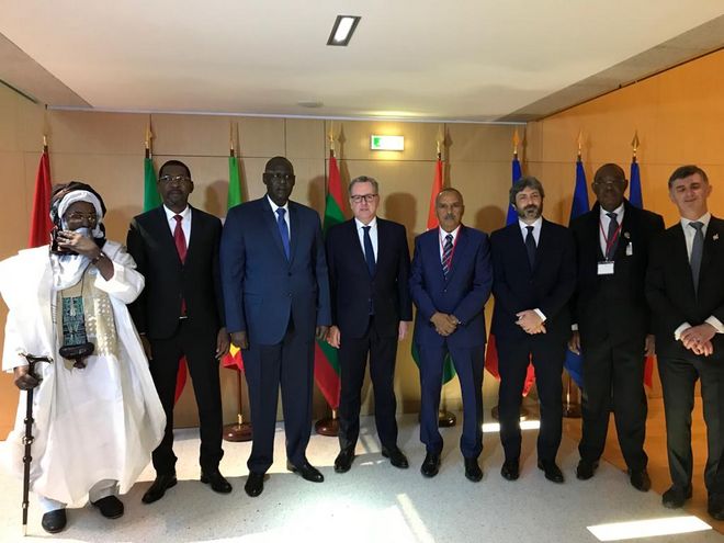 Il Presidente della Camera dei deputati Roberto Fico durante il Sommet interparlementaire G5 Sahel