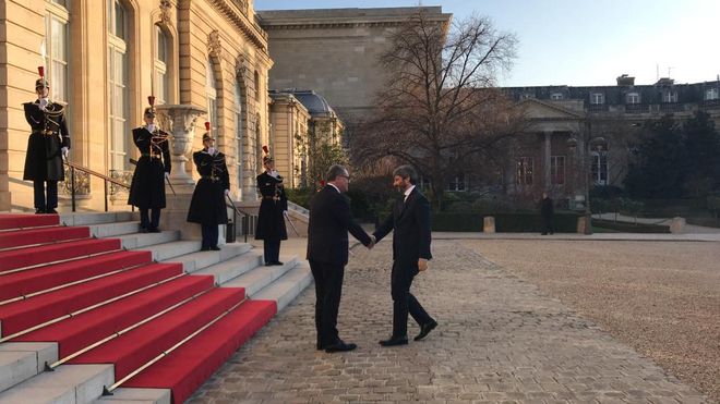 Il Presidente Roberto Fico in occasione dell'incontro bilaterale con il Presidente dell'Assemblea Nazionale francese Richard Ferrand