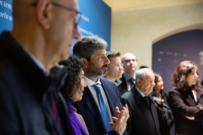Il Presidente Roberto Fico durante la visita del Museo Archeologico Nazionale 'Domenico Ridola' e delle mostre fotografiche temporanee 'Mediterranea' e 'Blind Sensorium' allestite nell'ambito del programma di 'Matera Capitale europea della cultura 2019'