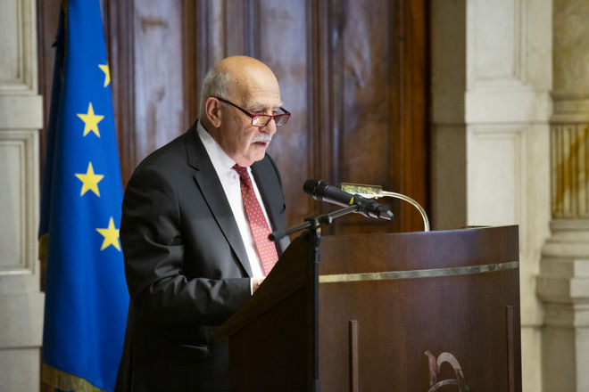 Il Presidente dell'Istat Gian Carlo Blangiardo in un momento della presentazione della Relazione annuale ISTAT