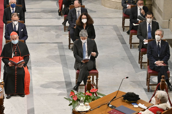 Il Presidente della Camera dei deputati Roberto Fico in un momento dell'inaugurazione dell'Anno Giudiziario della Corte Suprema di Cassazione
