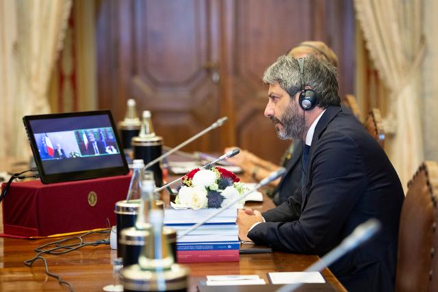Camera dei deputati - Incontro, in videocollegamento, con Richard Ferrand, Presidente dell'Assemblea Nazionale francese