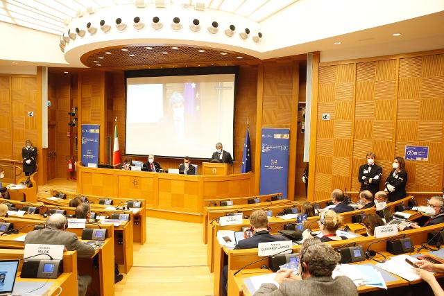 L'Aula del Palazzo dei Gruppi Parlamentari della Camera dei deputati ha ospitato la riunione della Commissione permanente dell’Assemblea parlamentare del Consiglio d’Europa