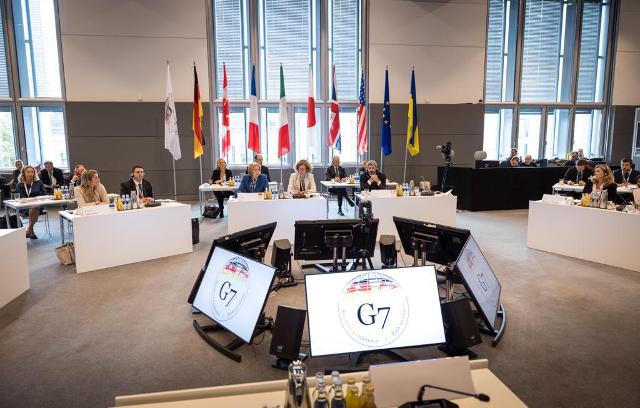 Un momento della 20^ Riunione dei Presidenti dei Parlamenti dei Paesi del G7 a Berlino